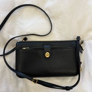 Black coach cross body bag